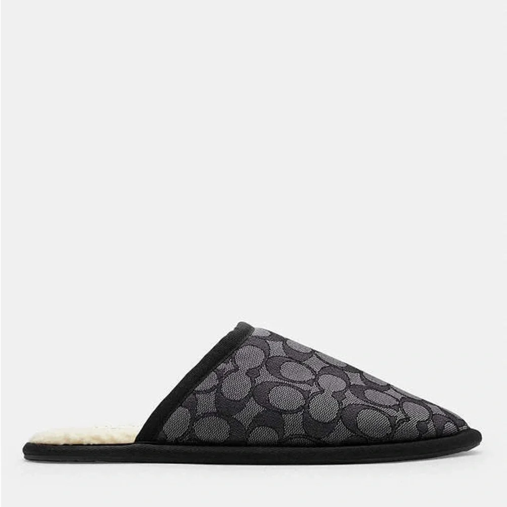 Coach Black and Gray Slippers - Picture 5 of 10